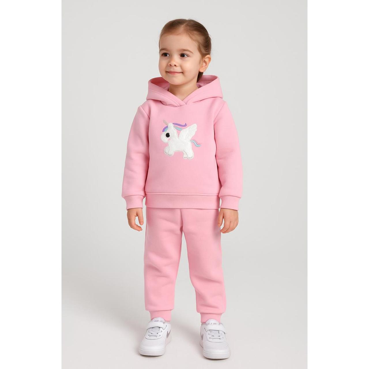 Σετ φόρμα φούτερ κορίτσι Action-12540042-Pink