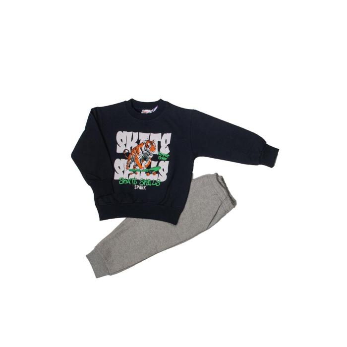 Σετ φόρμα φούτερ αγόρι Spark-4200-Navy