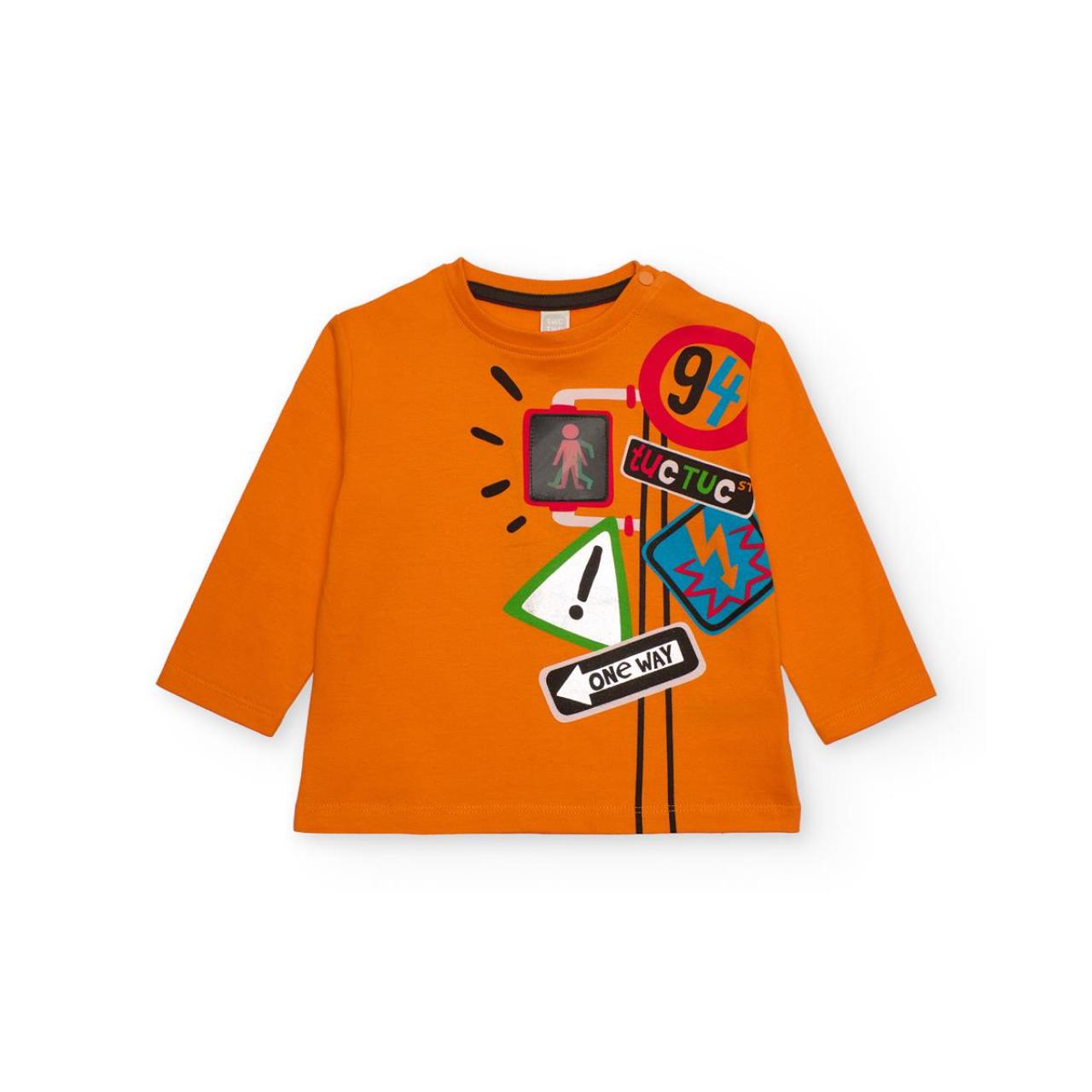 Μπλούζα μακό αγόρι tuc tuc-11399948-Orange