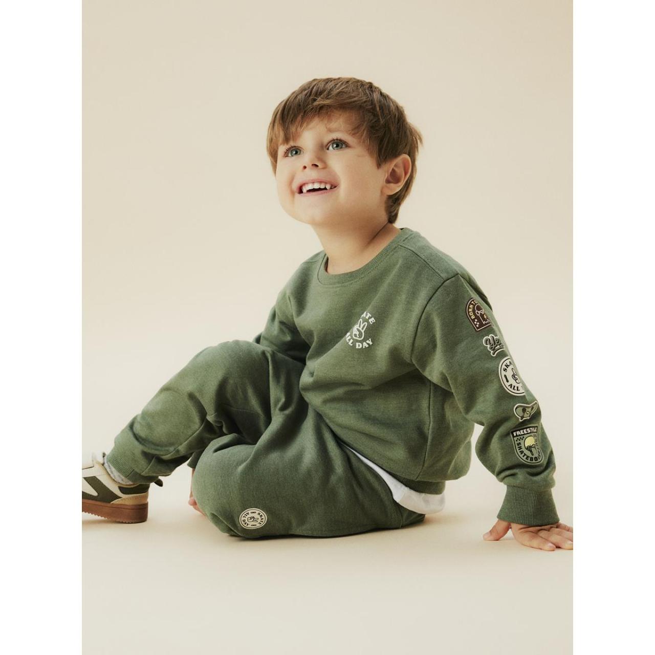 Μπλούζα φούτερ αγόρι name it-13244954-Laurel Wreath