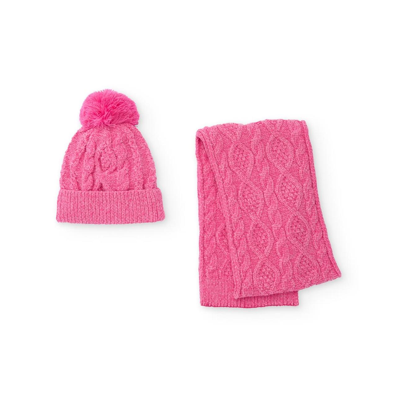 Σετ 2 τεμ.σκούφος-κασκόλ κορίτσι Nath-KG09A501P1-Pink φωτογραφία