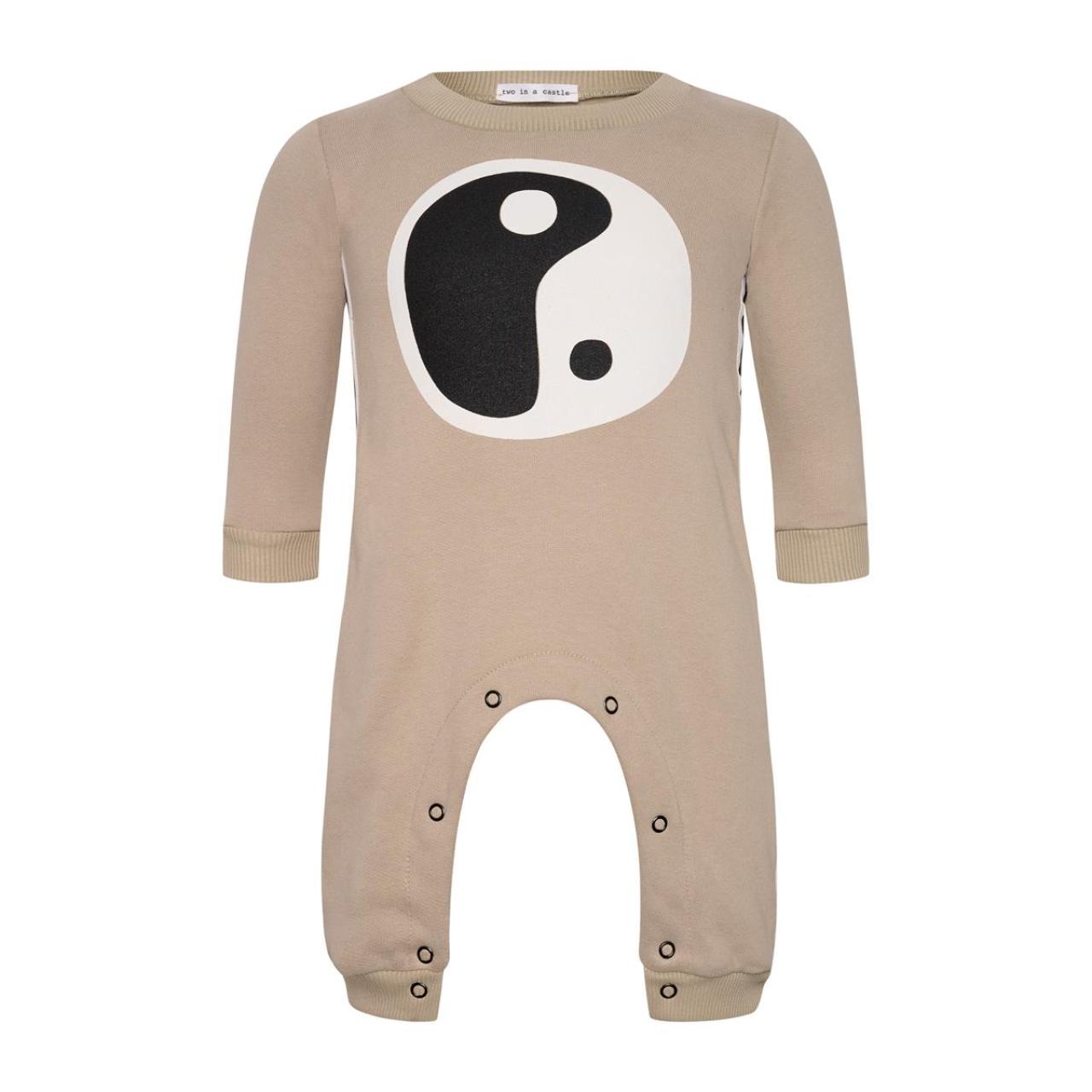 Φορμάκι μπεμπέ φούτερ αγόρι two in a castle-T6898-Beige