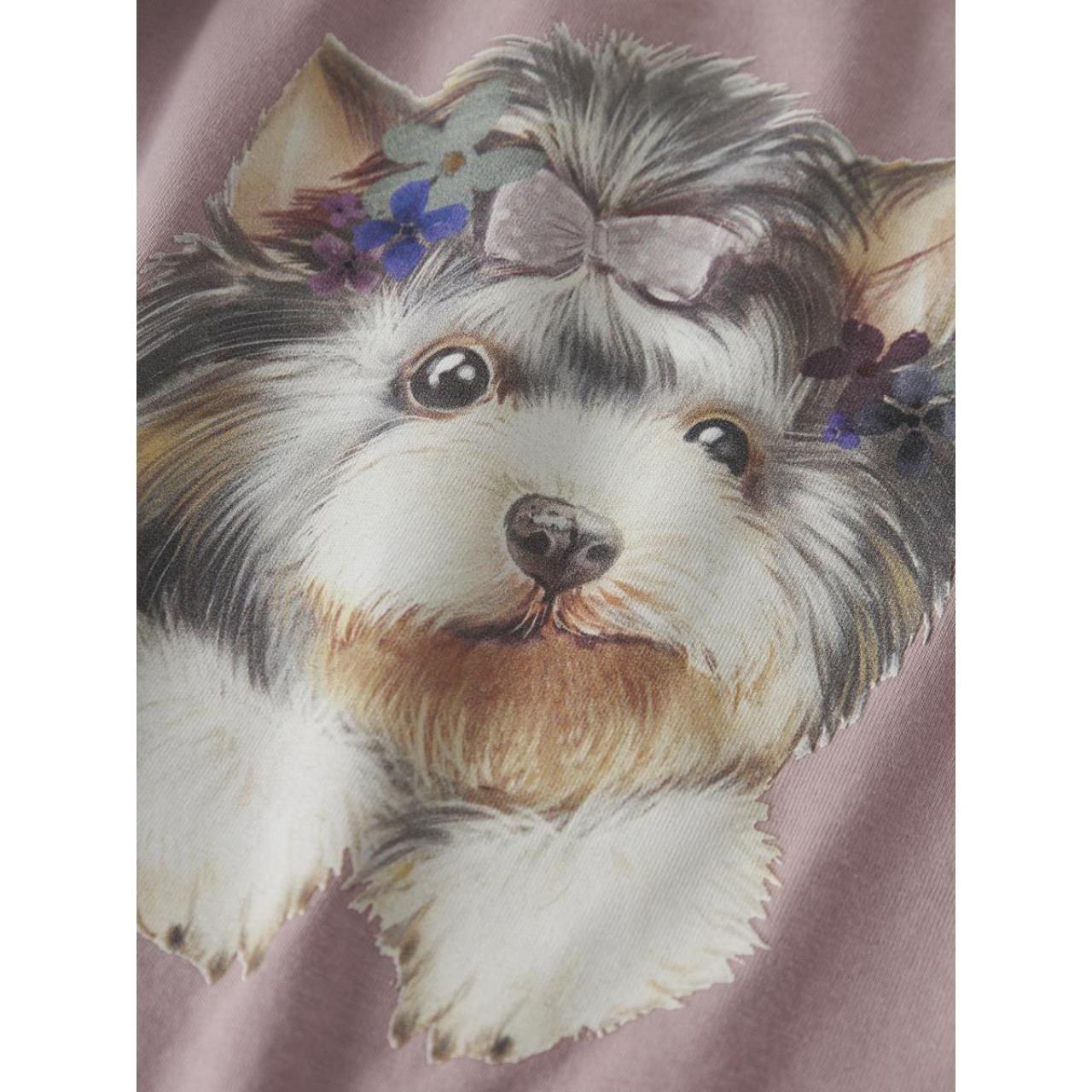 Μπλούζα μακό κορίτσι name it-13246614-Burnished Lilac-organic cotton φωτογραφία