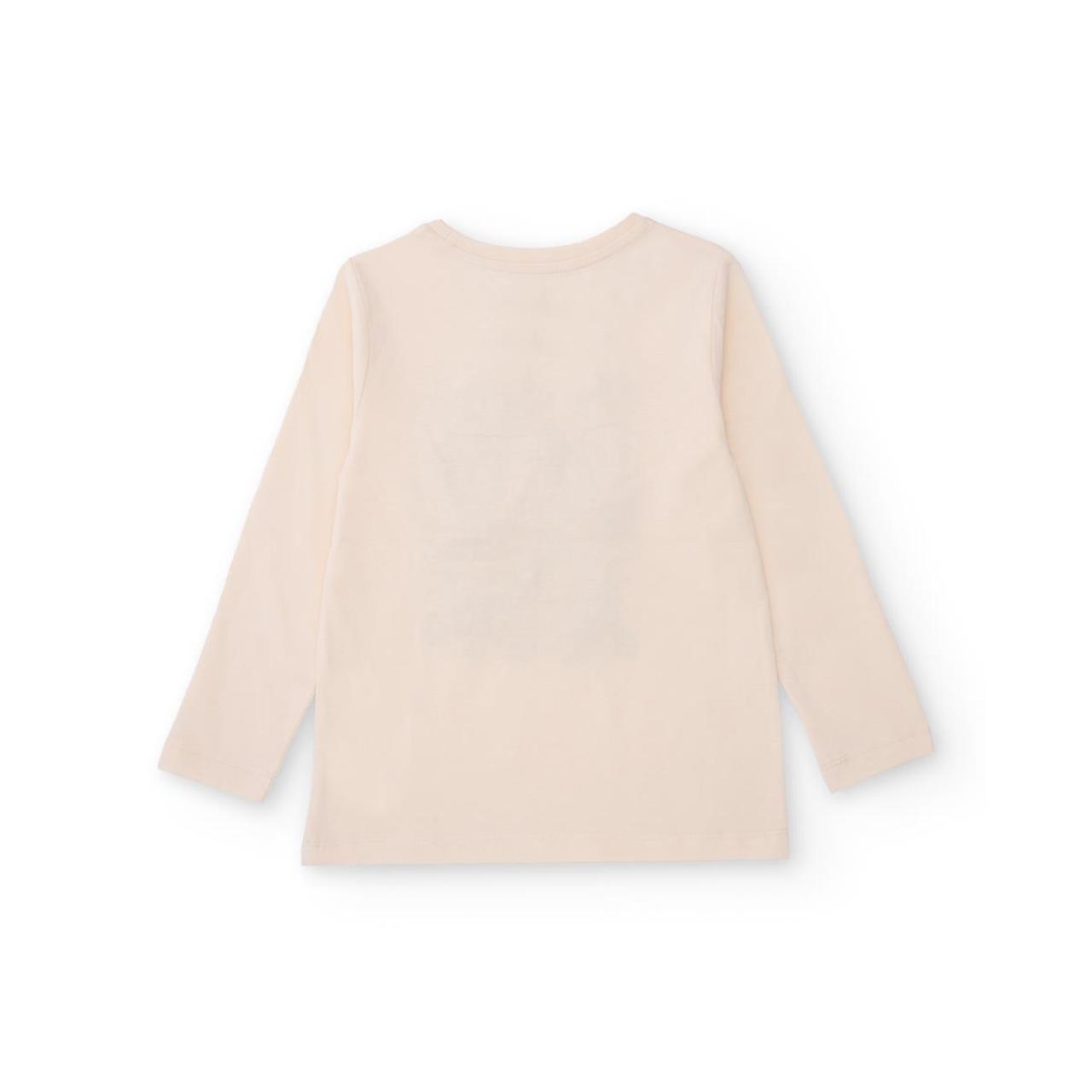 Μπλούζα μακό κορίτσι Nath-KG09T701E3-Beige