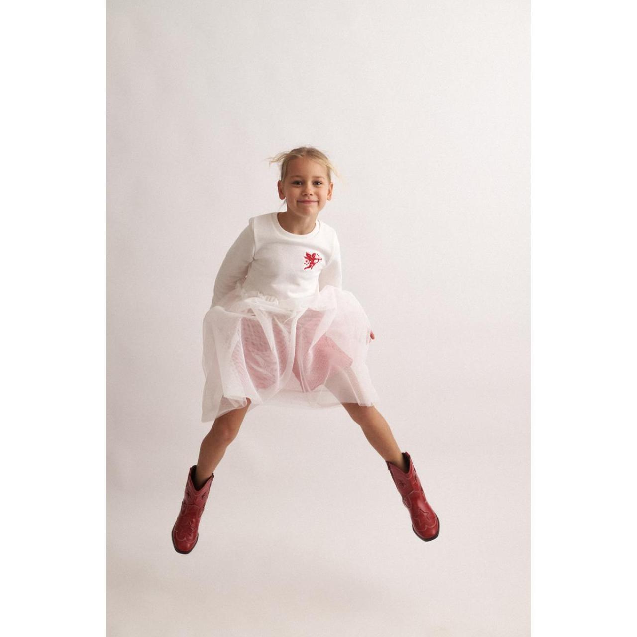 Σετ φούτερ με σορτς κορίτσι two in a castle-T6579-White φωτογραφία