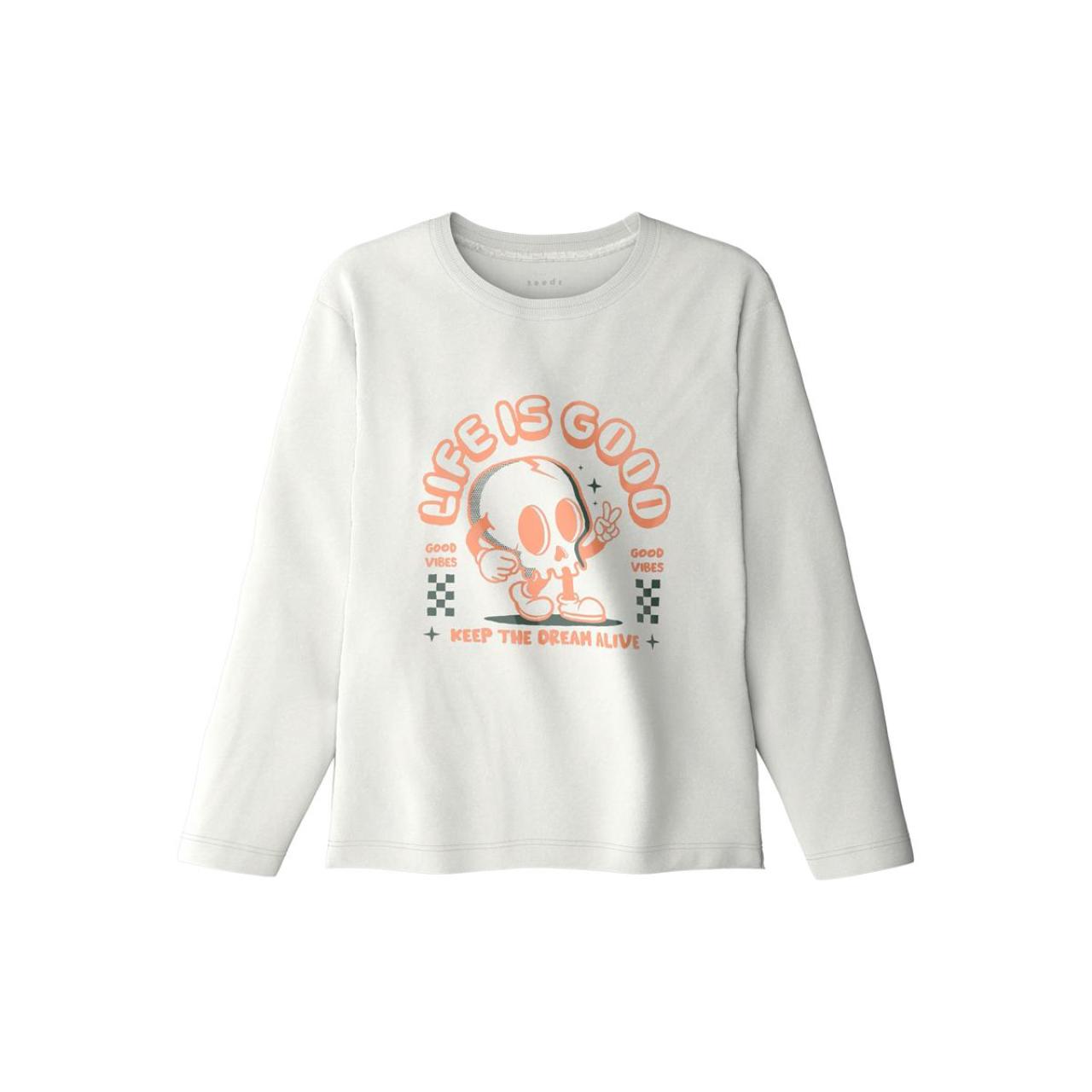 Μπλούζα μακό αγόρι name it-13224968-Cloud Dancer