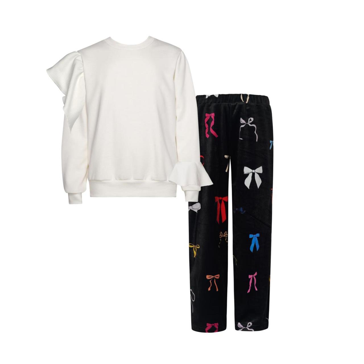 Σετ φούτερ κορίτσι two in a castle-T6565-Ecru