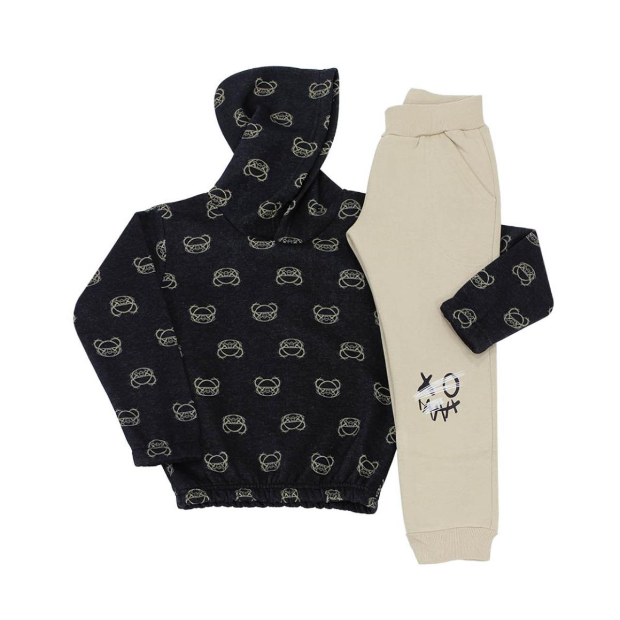 Σετ φόρμα φούτερ αγόρι Prod-6635257-Black