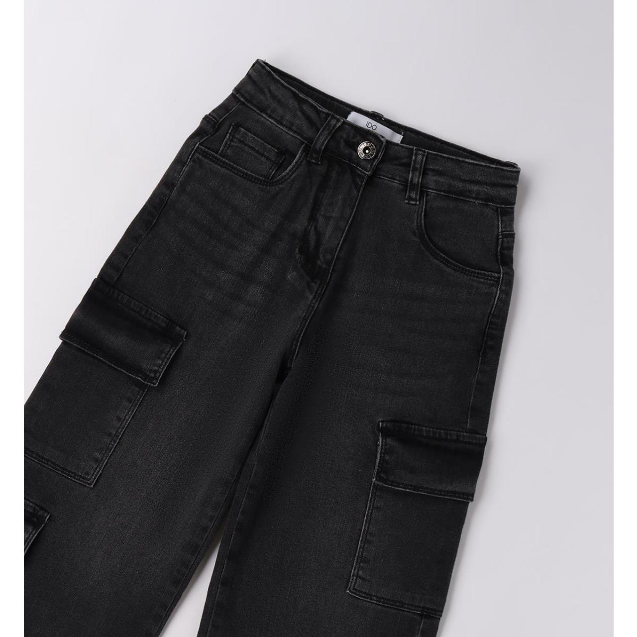 Παντελόνι τζιν cargo κορίτσι I DO-4.F535-7993-Black