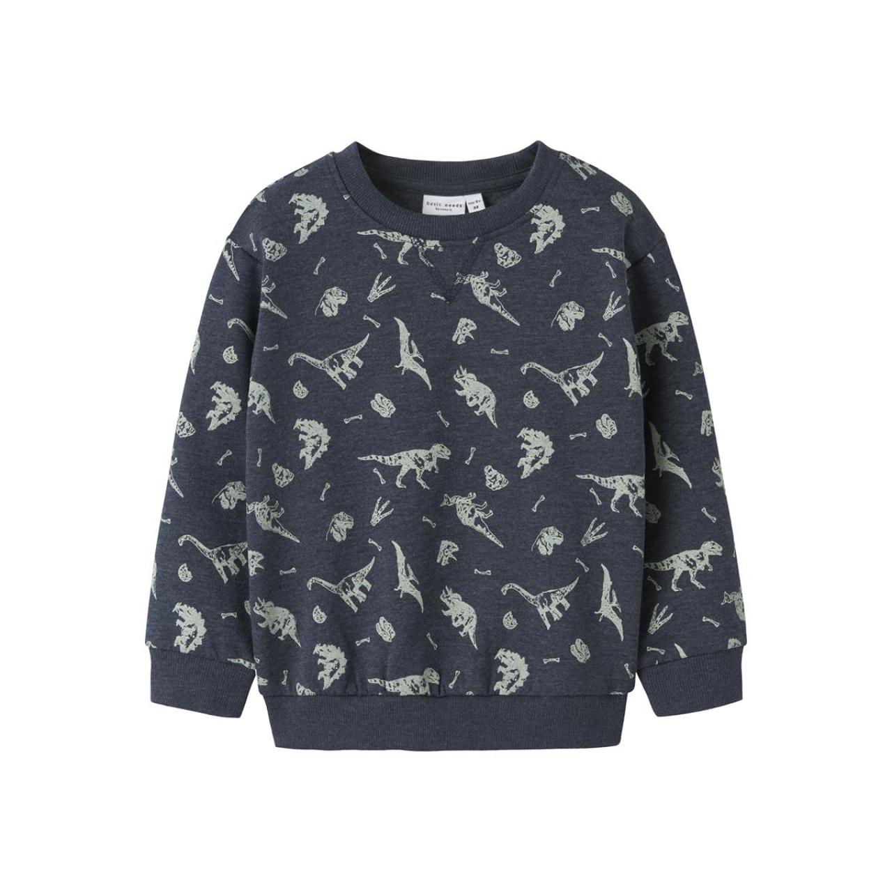 Μπλούζα φούτερ αγόρι name it-13234338-Navy Blazer/Dino