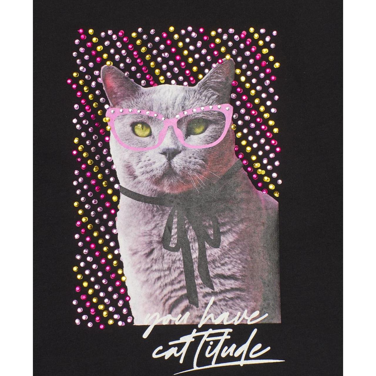 Μπλούζα μακό κορίτσι Nath-KG09T305X1-Black φωτογραφία