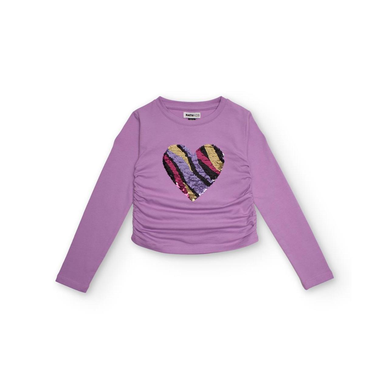 Μπλούζα μακό κορίτσι Nath-KG09T303L1-Lilac