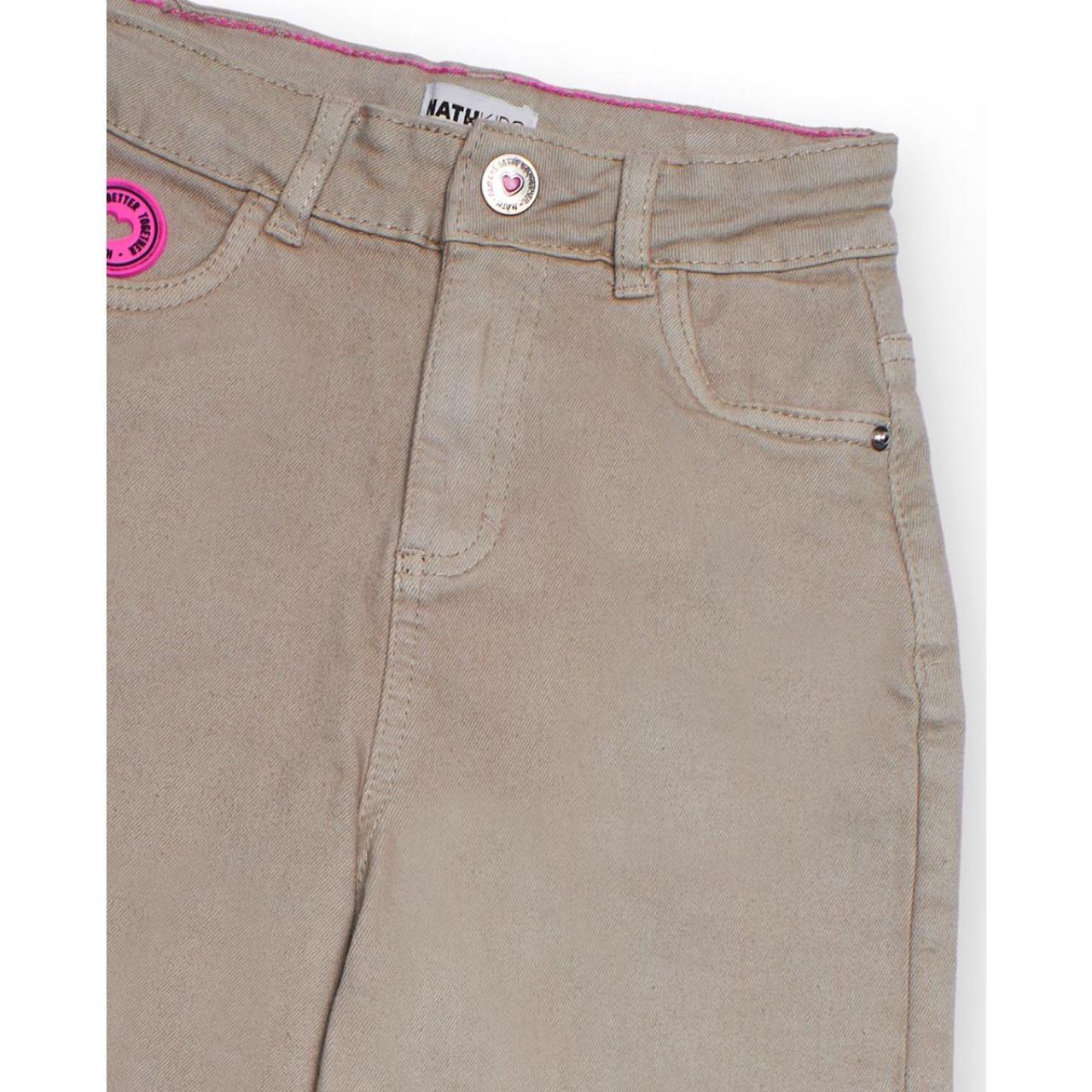 Παντελόνι υφασμάτινο κορίτσι Nath-KG09P602E5-Beige