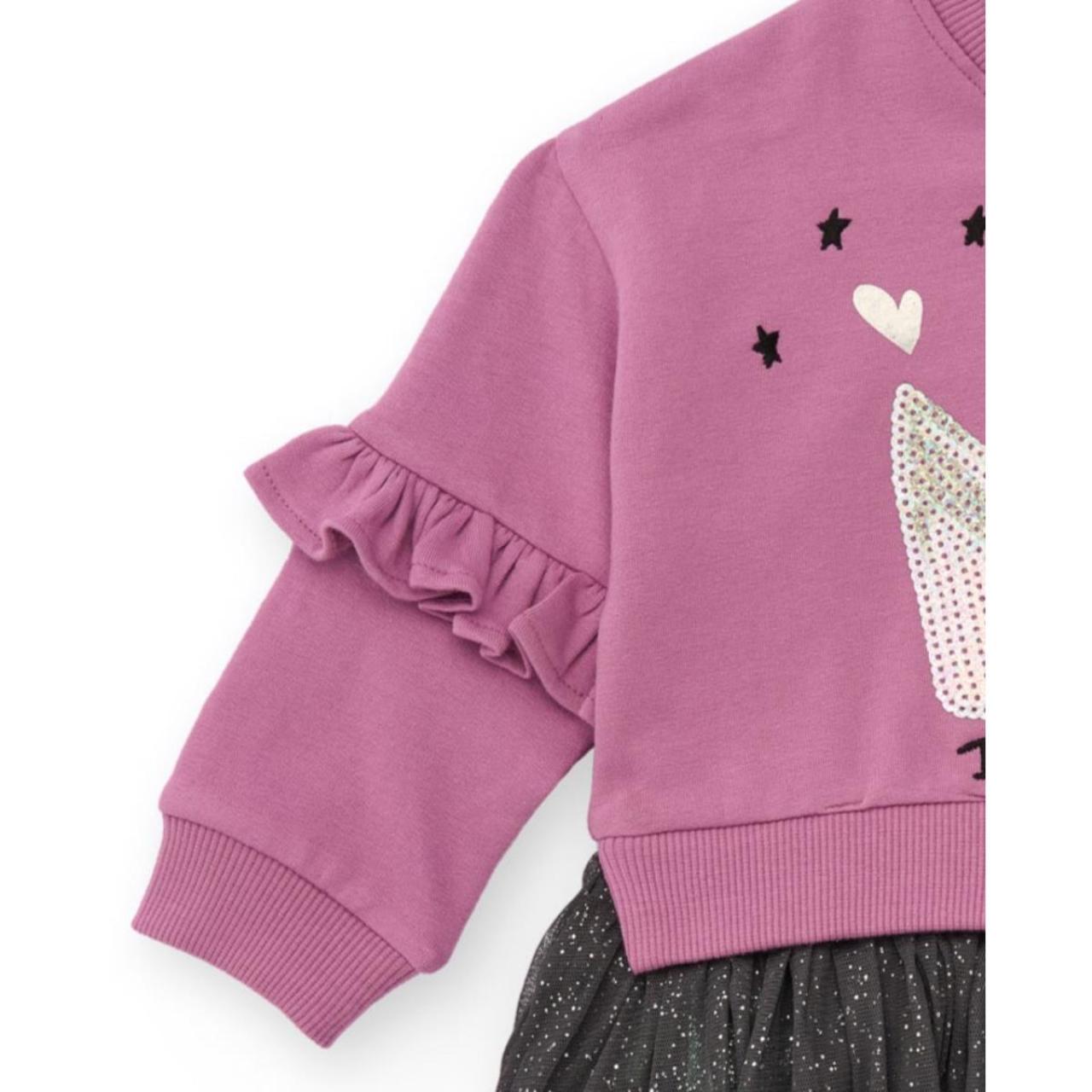 Φόρεμα φούτερ κορίτσι tuc tuc-11399395-Mauve φωτογραφία