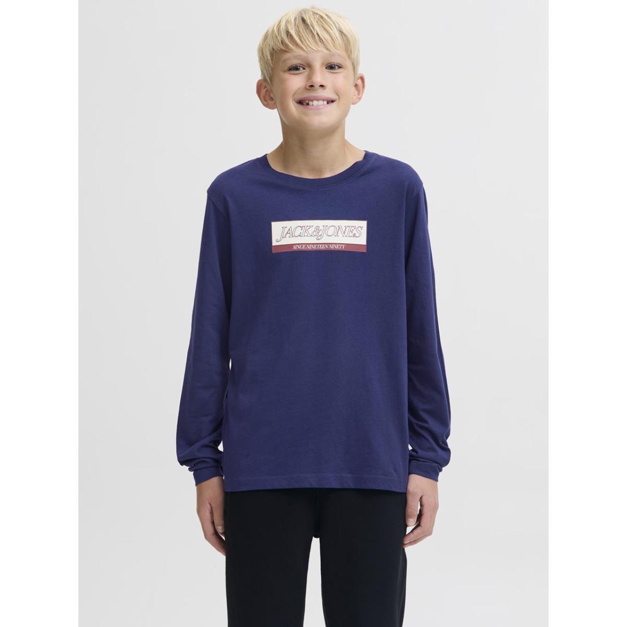 Μπλούζα μακό αγόρι JACK & JONES-12289280-Ocean Cavern