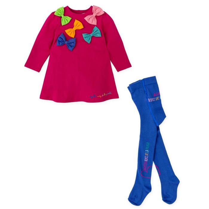 Φόρεμα φούτερ κορίτσι Agatha Ruiz De La Prada-8243W25-Fuchsia