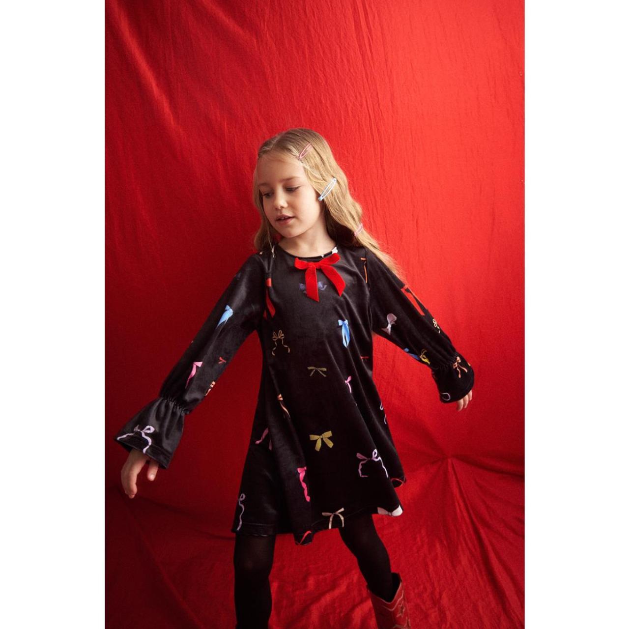 TWO IN A CASTLE Φόρεμα βελουτέ κορίτσι two in a castle-T6564-Black