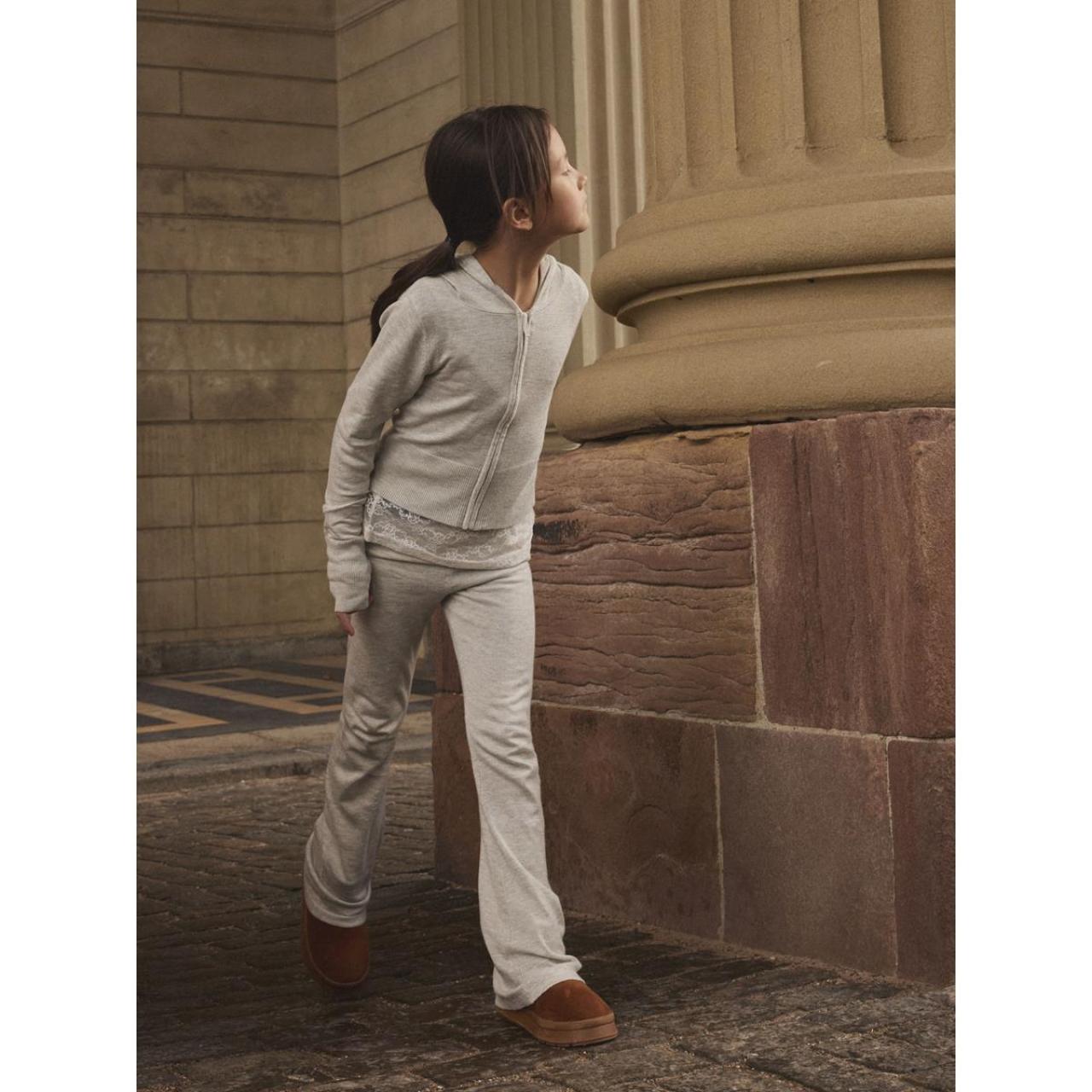 Ζακέτα πλεκτή κορίτσι name it-13246488-Light Grey Melange φωτογραφία