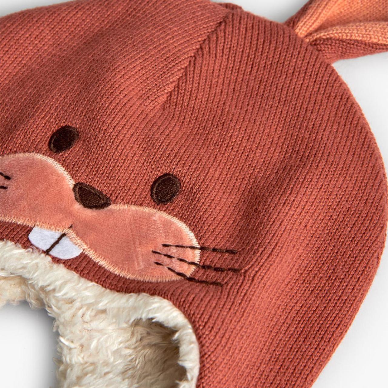 Σκουφάκι πλεκτό μπεμπέ unisex Boboli-192147-5169-Orange φωτογραφία