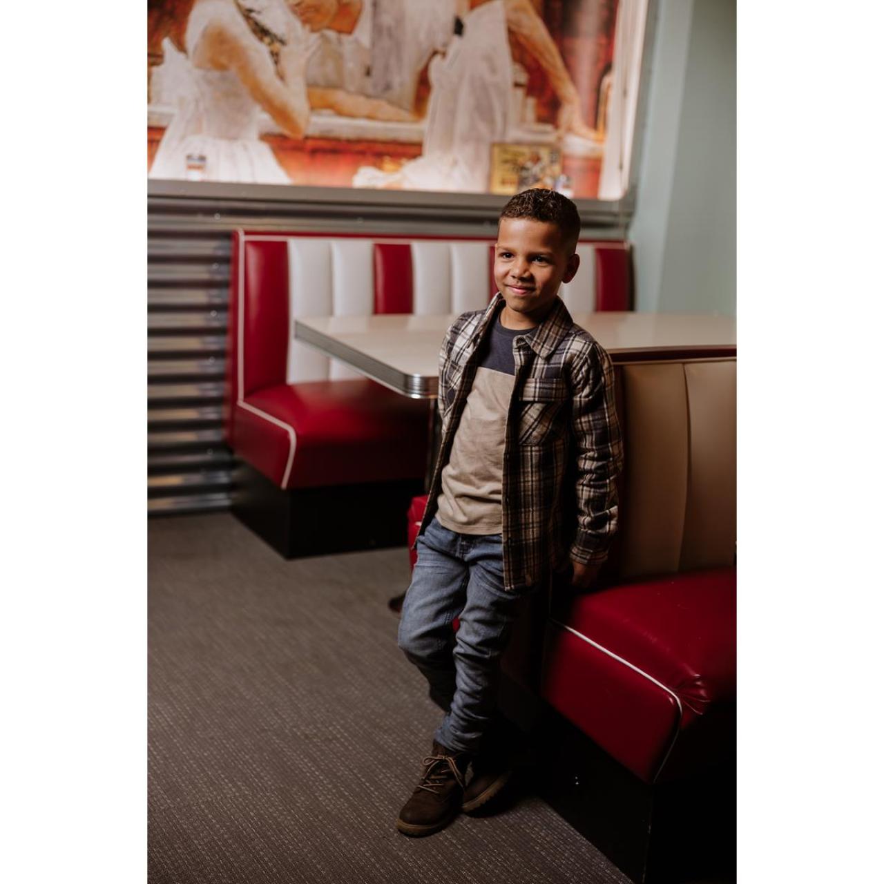 Πουκάμισο χοντρό αγόρι No Way Monday-O56213-1-Anthracite φωτογραφία