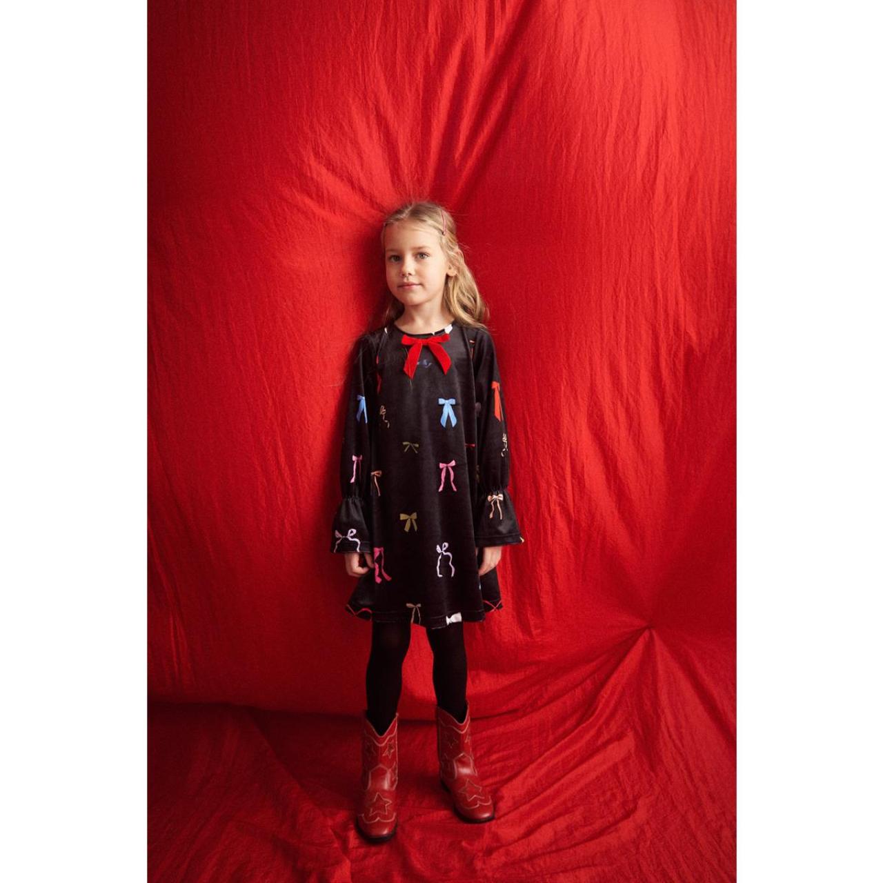 Φόρεμα βελουτέ κορίτσι two in a castle-T6564-Black φωτογραφία