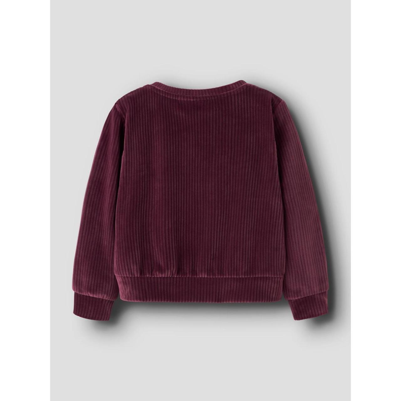 Μπλούζα βελουτέ κορίτσι name it-13235117-Burgundy