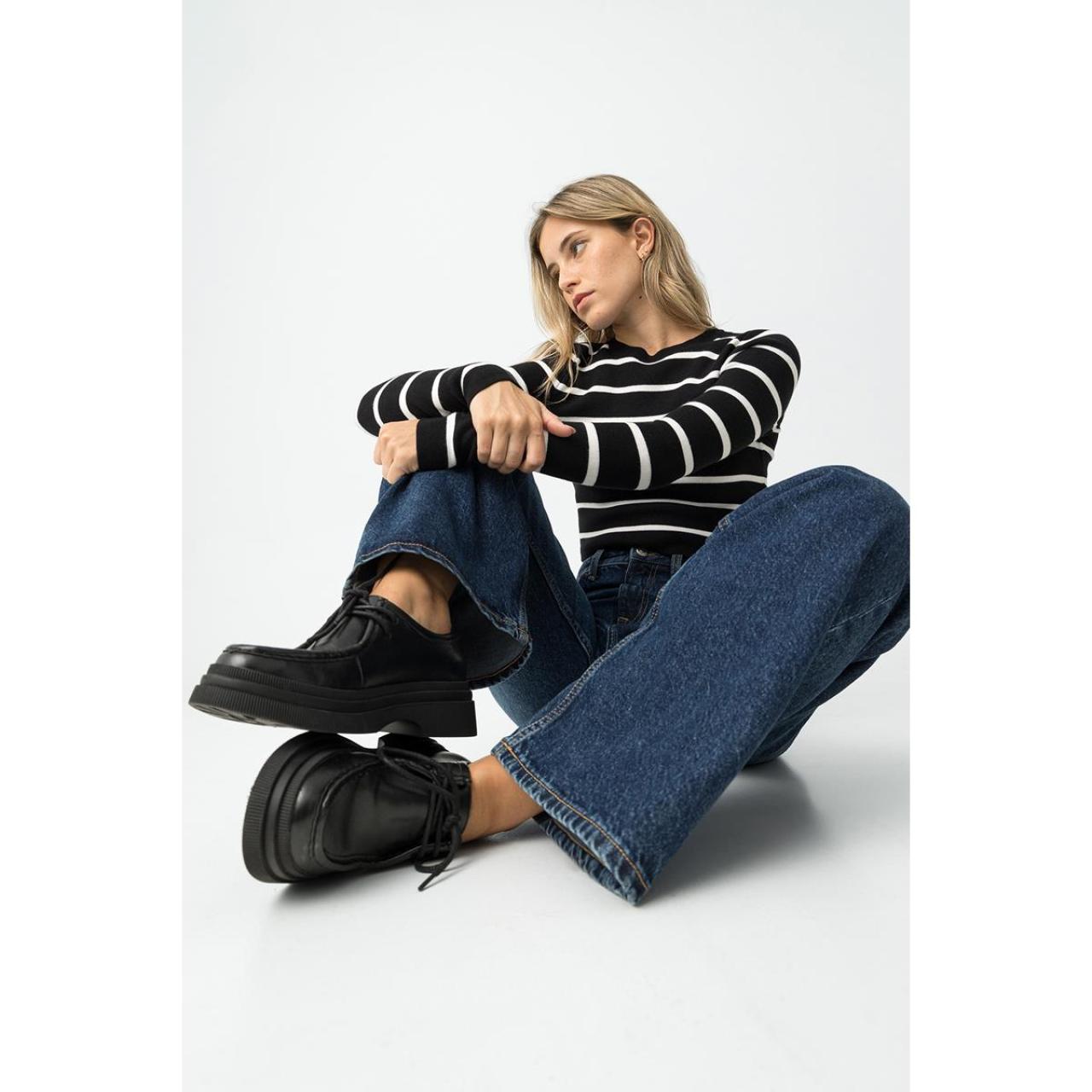 Μπλούζα ριπ πλεκτή κορίτσι Tiffosi-10061865-000-Black φωτογραφία