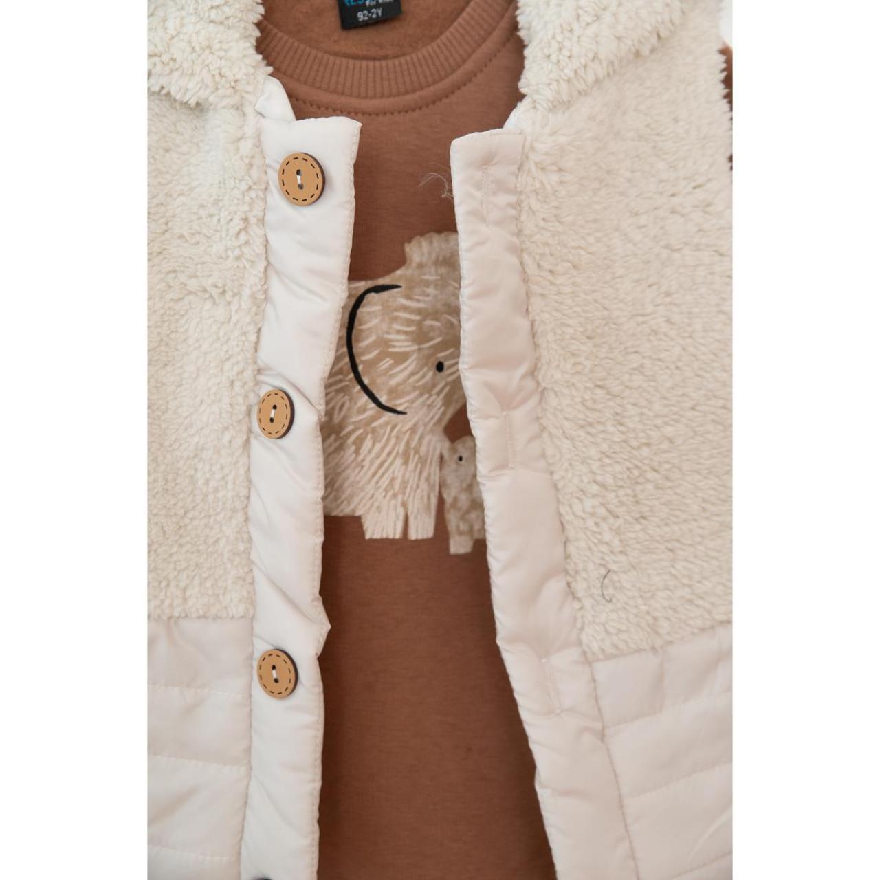 Σετ μπεμπέ 3 τεμ.αγόρι Restart-25/1035-Beige φωτογραφία