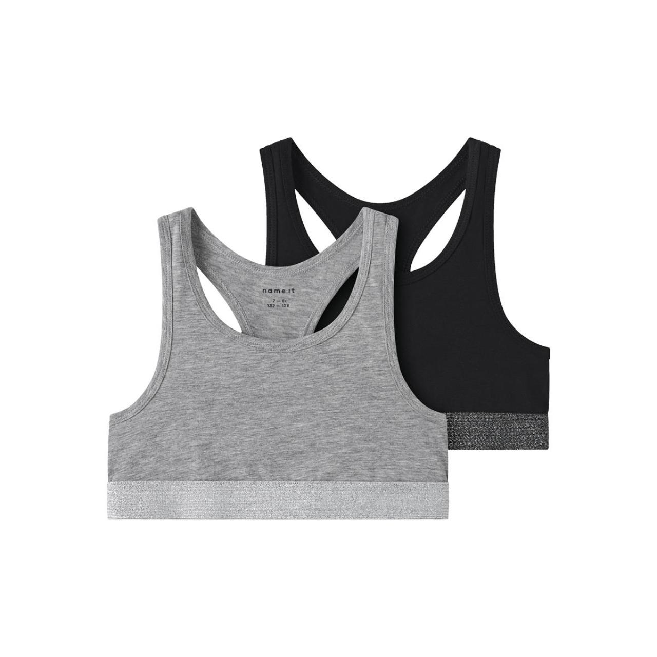Μπουστάκι πακέτο 2 τεμ.κορίτσι Name it-13208835-Black/Grey