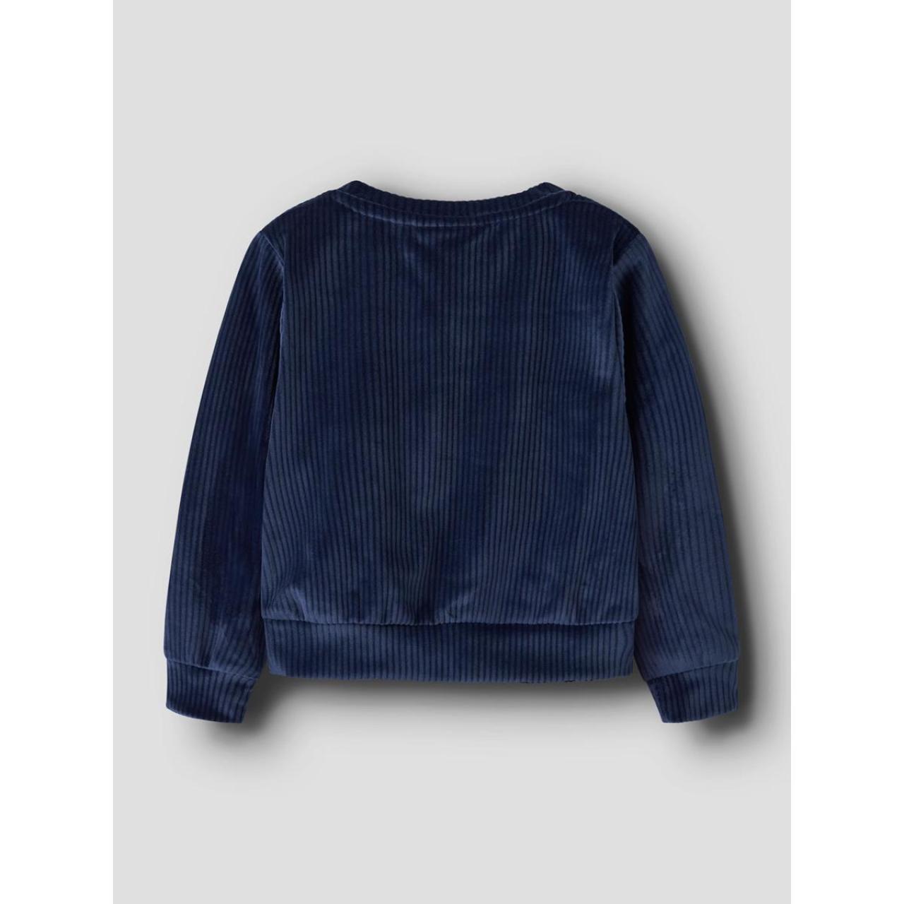 Μπλούζα βελουτέ κορίτσι name it-13235117-Navy Blazer