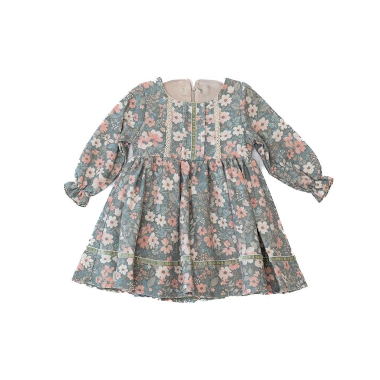 Φόρεμα υφασμάτινο κορίτσι Restart-25/10473-Green