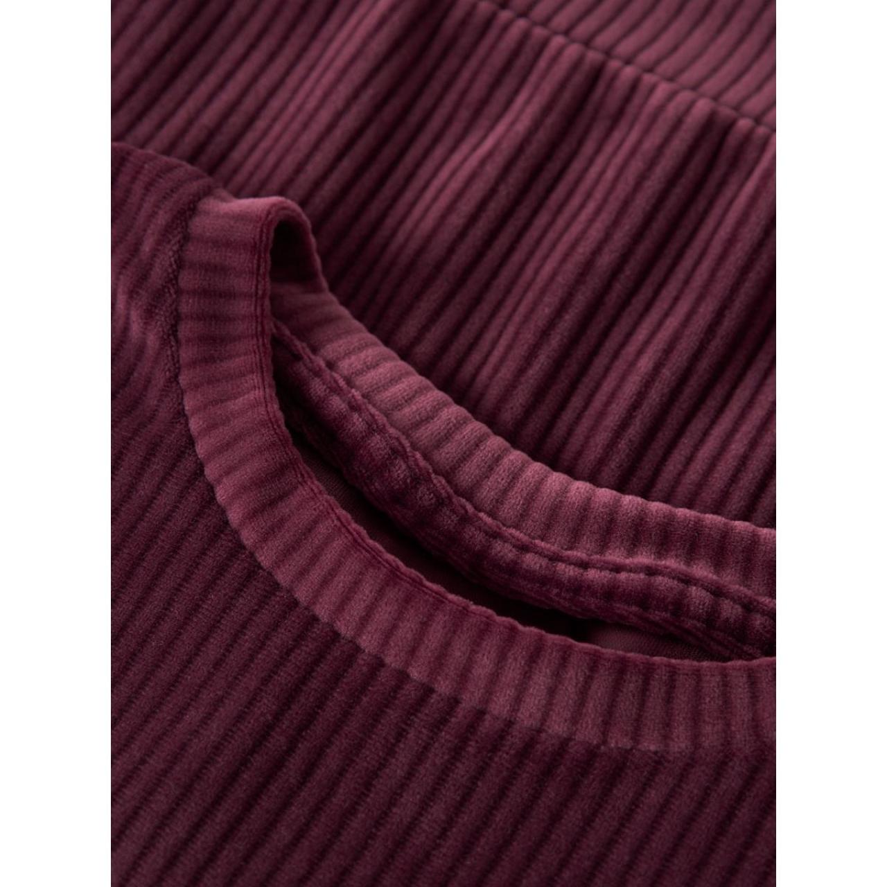 Μπλούζα βελουτέ κορίτσι name it-13235117-Burgundy