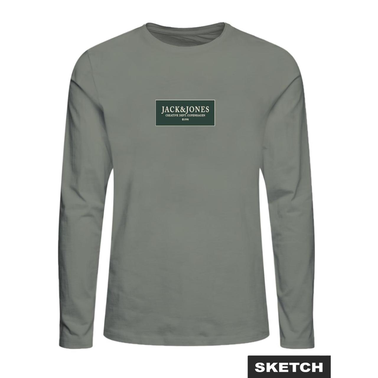 Μπλούζα μακό αγόρι JACK & JONES-12293613-Seagrass