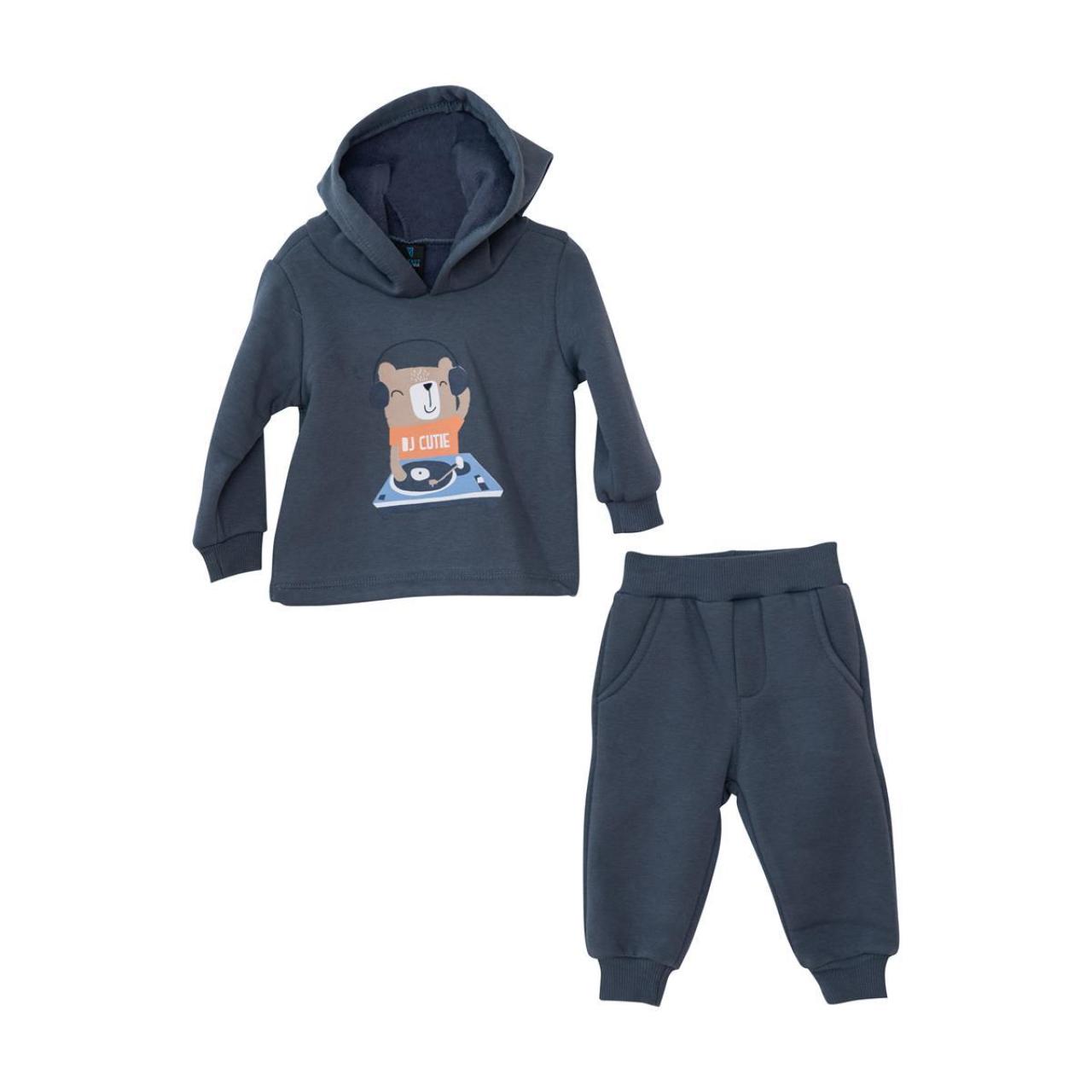 Σετ μπεμπέ 3 τεμ.αγόρι Restart-25/10543-Grey φωτογραφία