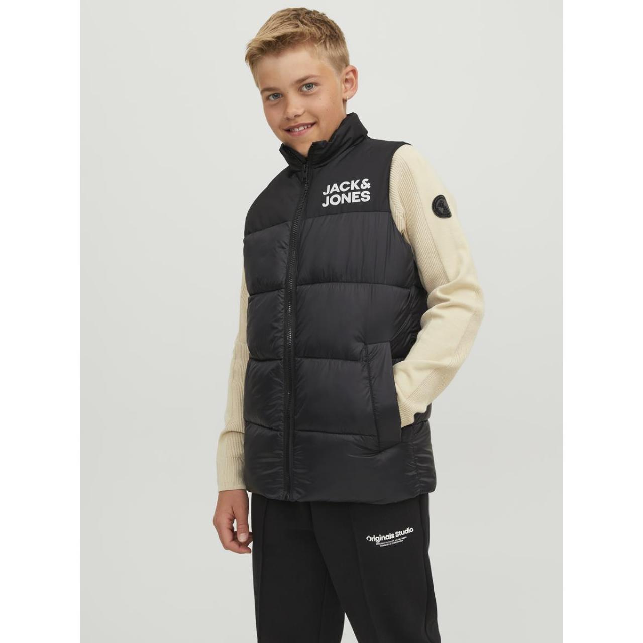 Μπουφάν αμάνικο αγόρι JACK & JONES-12236914-Black/White