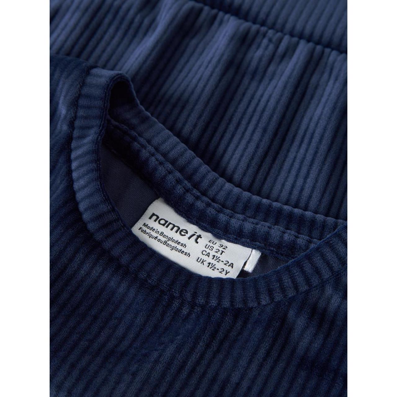 Μπλούζα βελουτέ κορίτσι name it-13235117-Navy Blazer