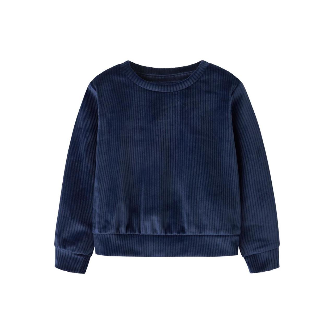 Μπλούζα βελουτέ κορίτσι name it-13235117-Navy Blazer