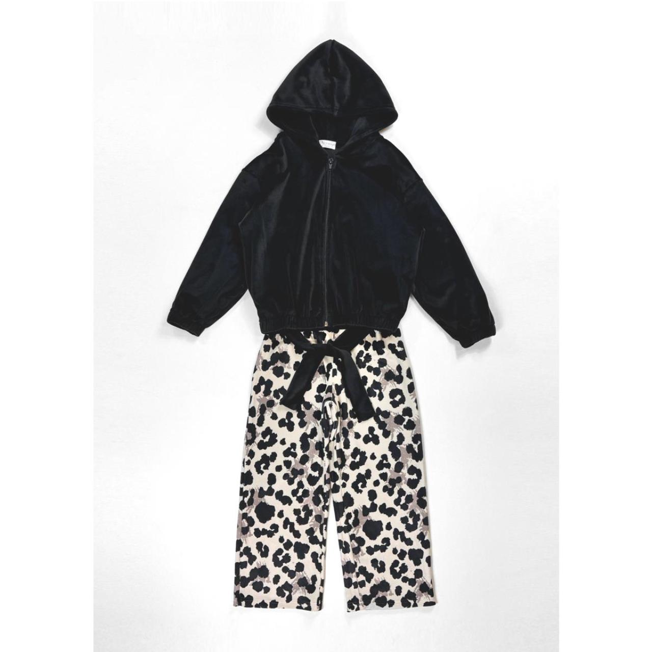 Σετ φόρμα βελουτέ ζακέτα κορίτσι Action-12530003-Black φωτογραφία