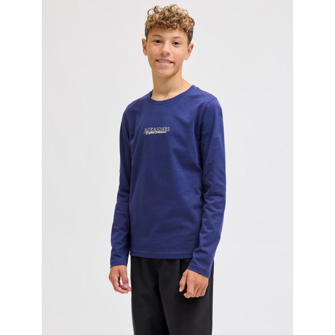Μπλούζα μακό αγόρι JACK & JONES-12286820-Ocean Cavern