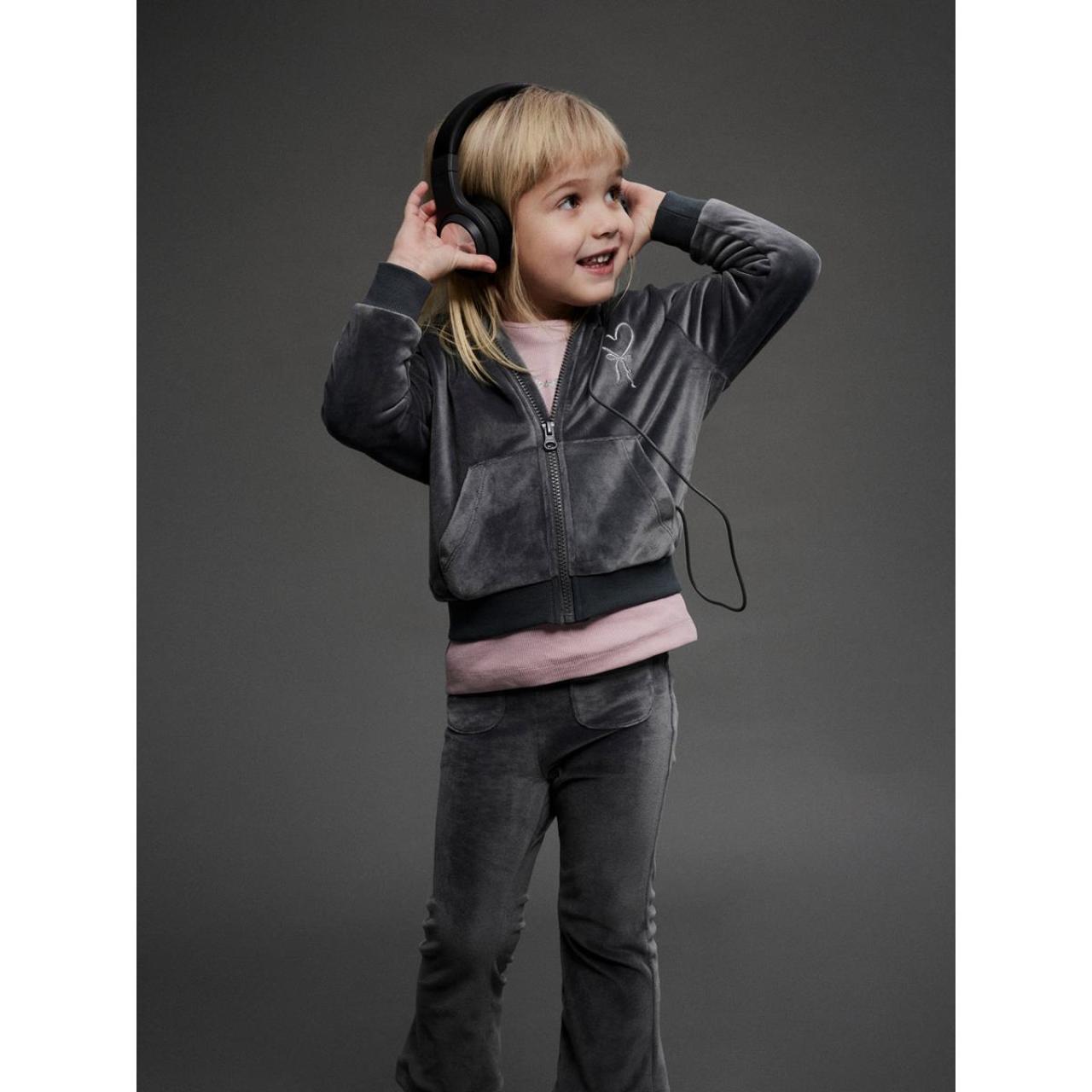 Ζακέτα βελουτέ κορίτσι name it-13250481-Lava Smoke φωτογραφία