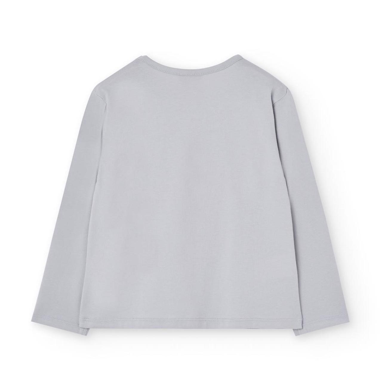 Μπλούζα μακό κορίτσι Boboli-402118-8146-Grey