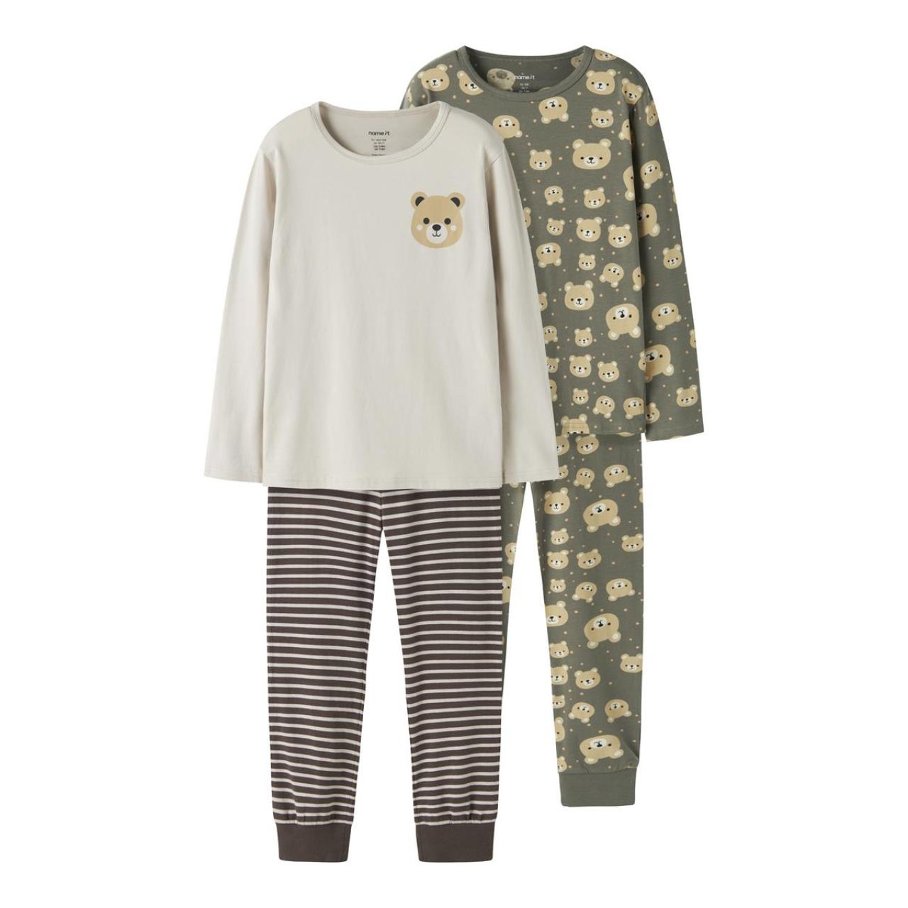 Πιτζάμα μακό αγόρι 2 pack name it-13254859-Dusty Olive