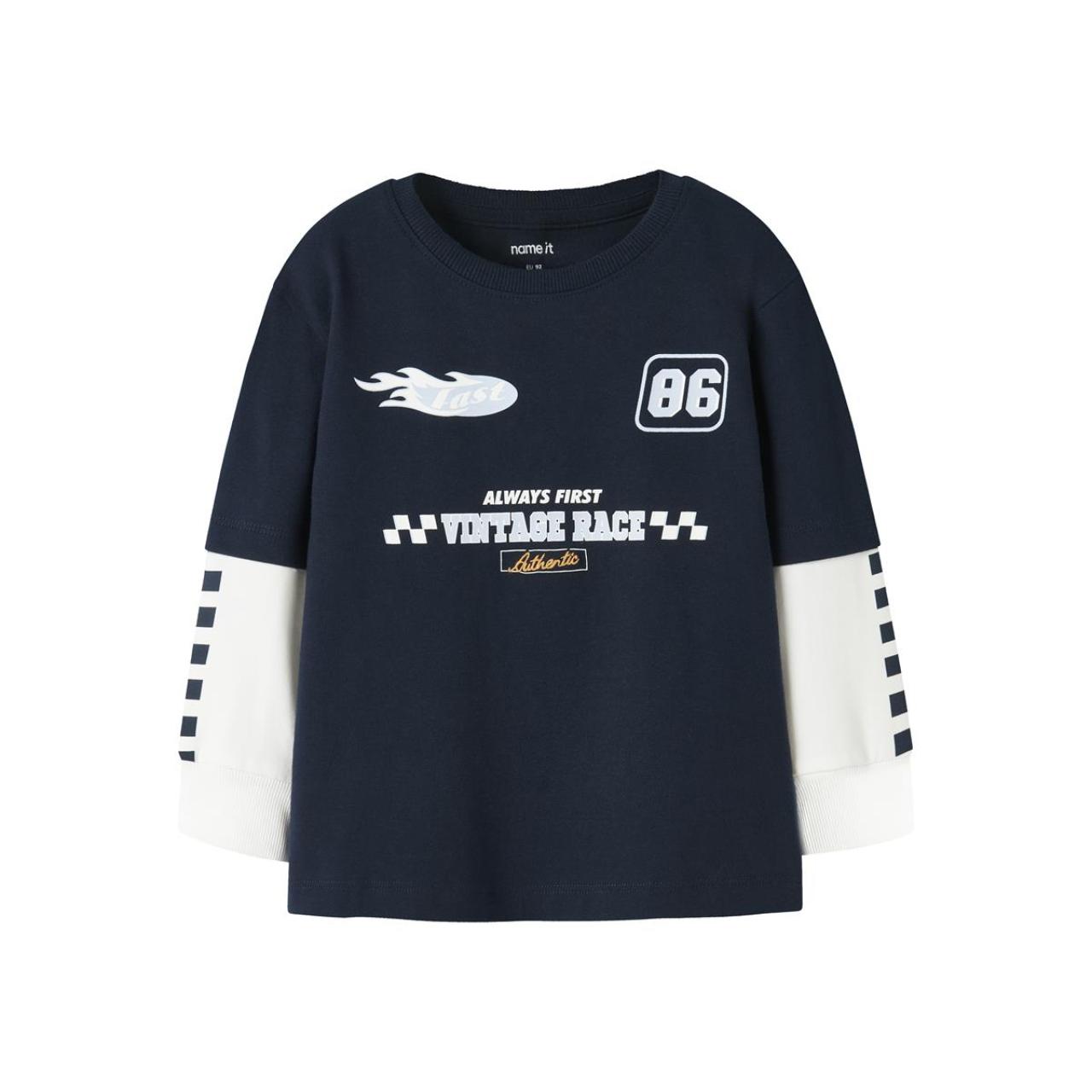 Μπλούζα μακό αγόρι name it-13249315-Navy Blazer