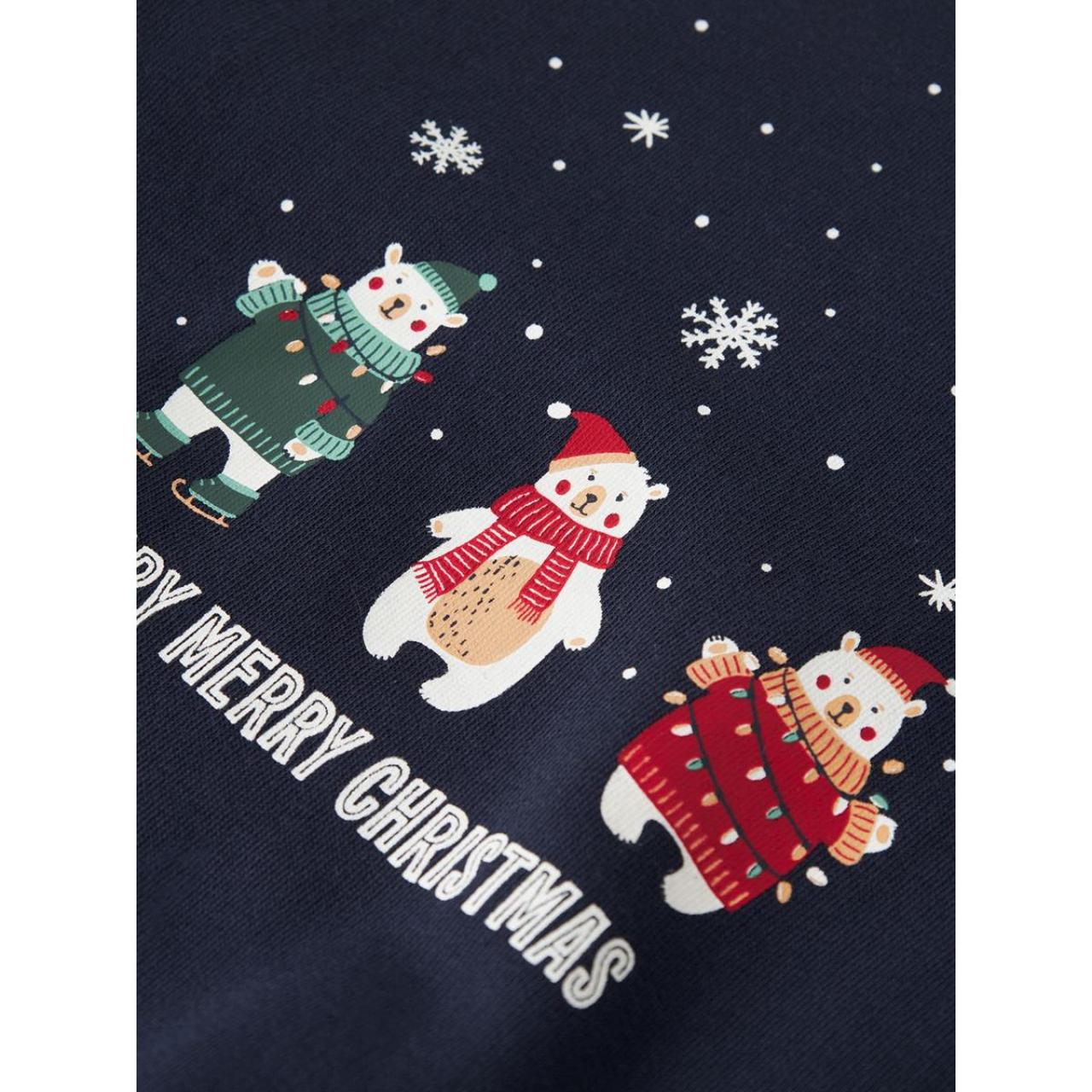 Μπλούζα φούτερ αγόρι Christmas name it-13234975-Navy Blazer