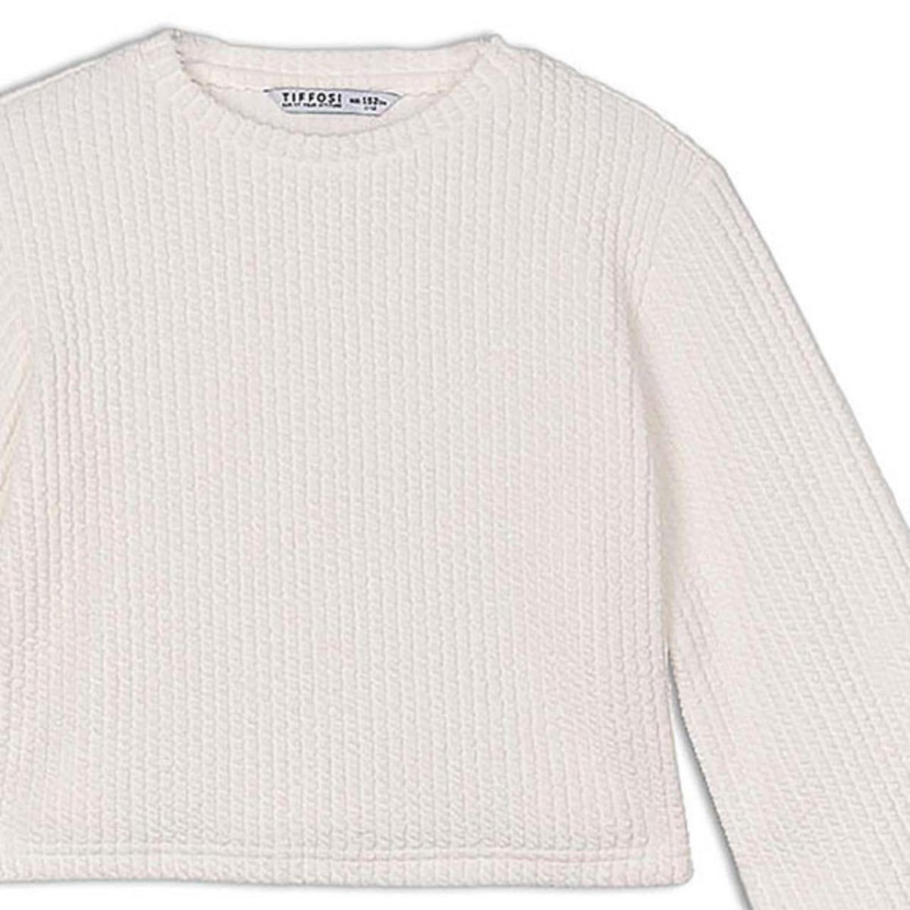 Μπλούζα πλεκτή κορίτσι TIFFOSI-10041271-110-White φωτογραφία