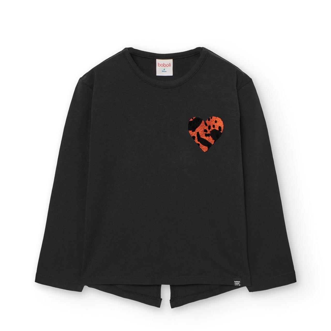 Μπλούζα μακό κορίτσι Boboli-422132-890-Black