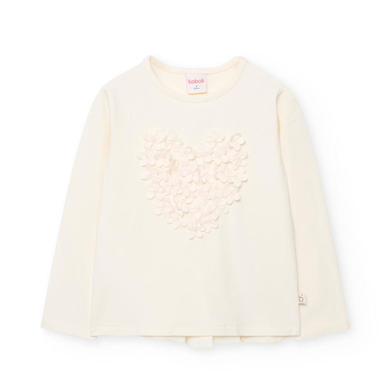 Μπλούζα μακό κορίτσι Boboli-722168-7446-Ecru