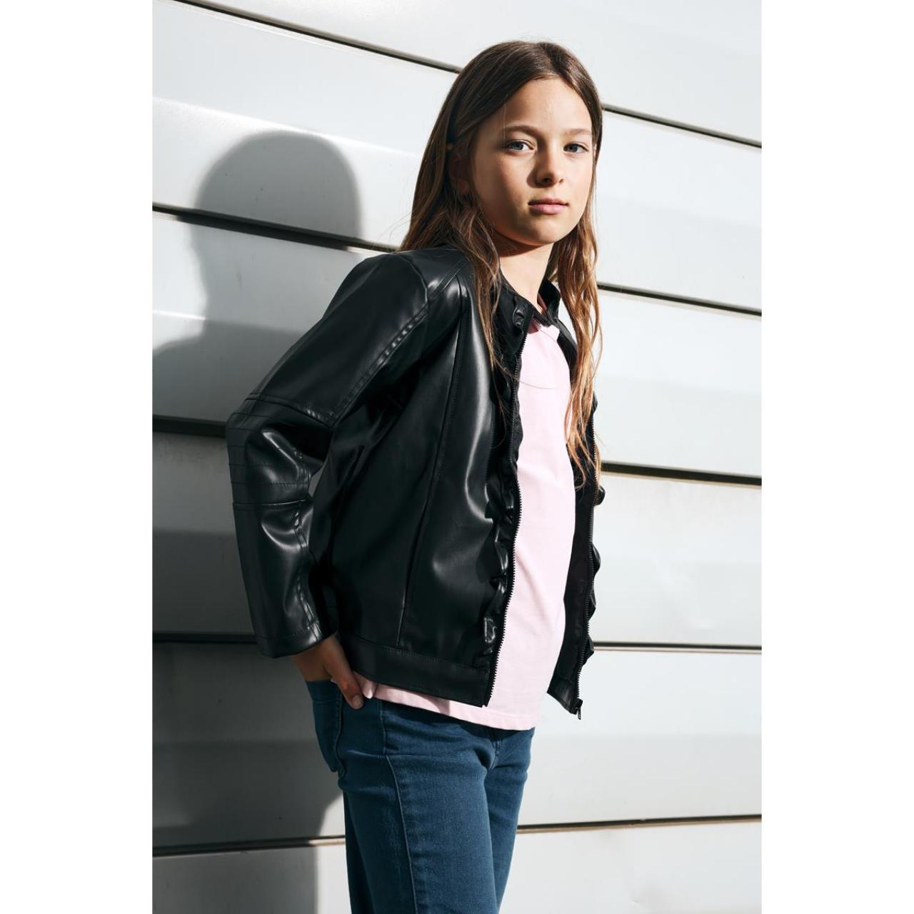 Μπουφάν συνθετικό δέρμα κορίτσι Boboli-722236-890-Black φωτογραφία