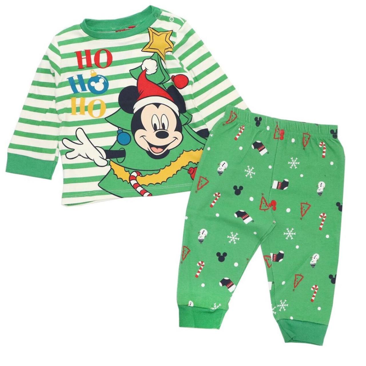 SUPER HEROES Πιτζάμα μπεμπέ μακό αγόρι Christmas Mickey Mouse-VH0348-GREEN