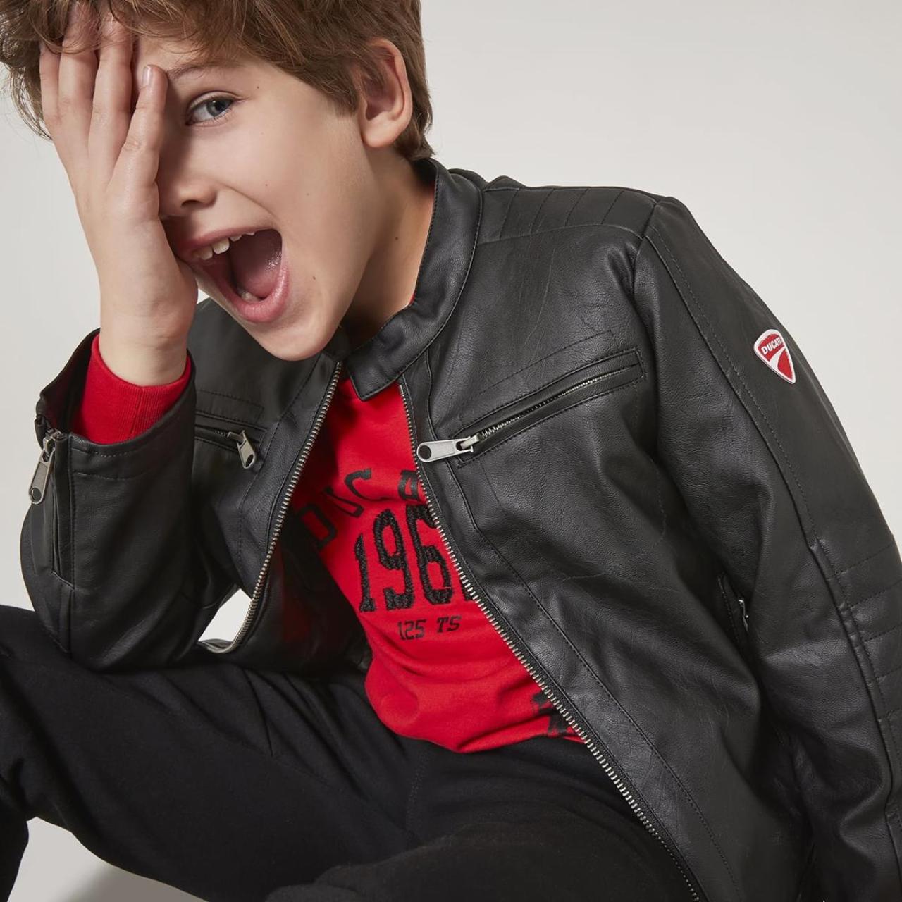 Μπουφάν Biker αγόρι DUCATI-G5605/00-Black φωτογραφία